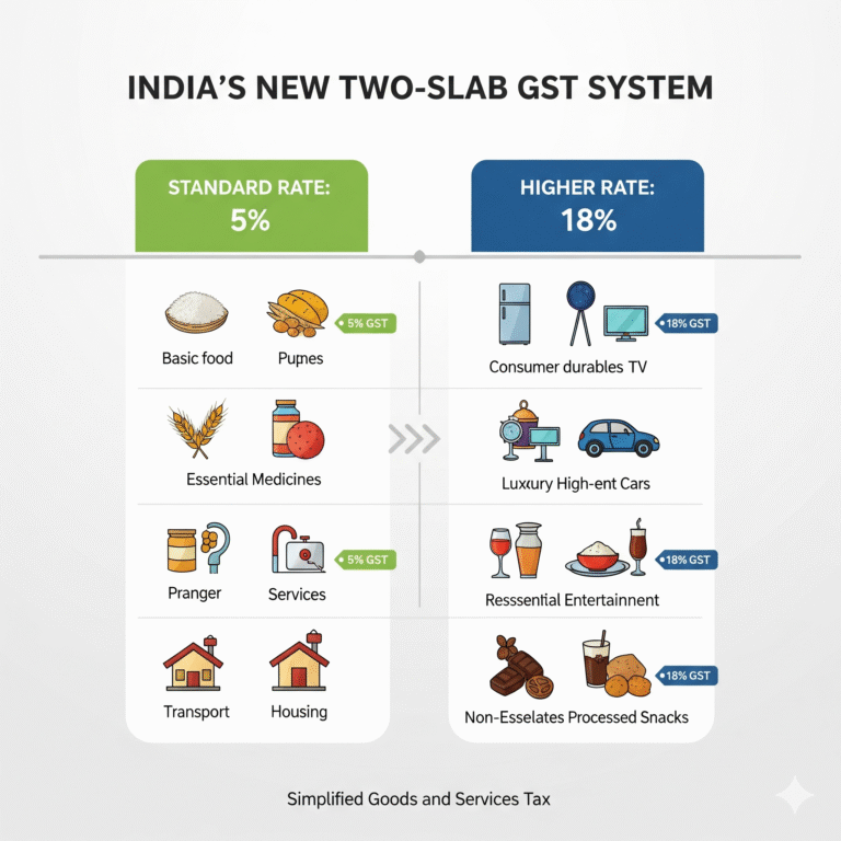 A new GST Rates **standard rate of 8%**. A new **higher rate of 15%**.
